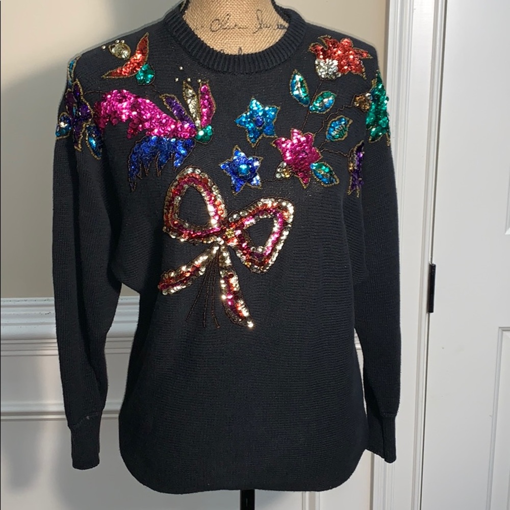 Here’s A Hug Vintage 1980’s Sequined Sweater